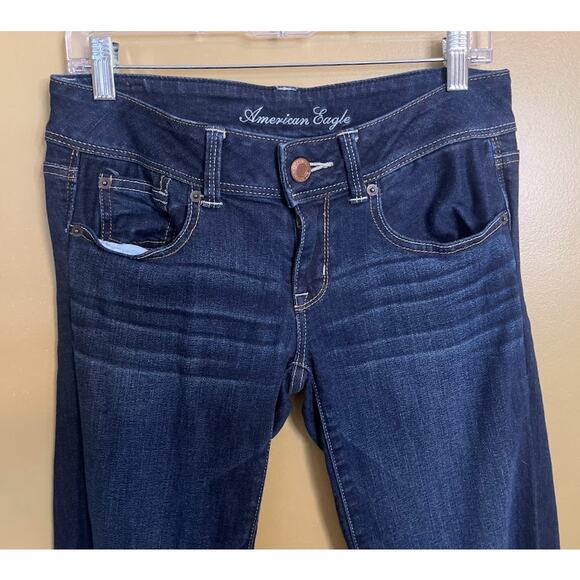 American Eagle Women's Stretch Slim Boot Jeans Size 6 - Picture 3 of 7